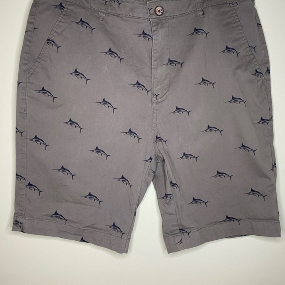 Hudson &Barrow NYC Gentlemen’s Outfitters gray Flat Front Shorts size‎ 34